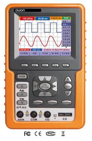 HDS2062M手持?jǐn)?shù)字存儲示波器 數(shù)字存儲示波表 利利普示波表 OWON手持示波器