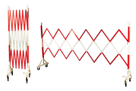 红白相间伸缩围栏