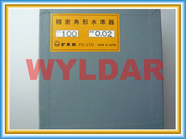 150mm 0.02日本FSK SQ精密水準(zhǔn)器精密方型水平尺