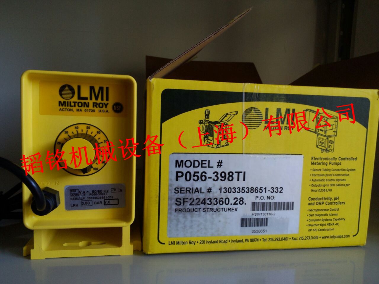 美国LMI米顿罗P056P156P756-398TI加药计量泵