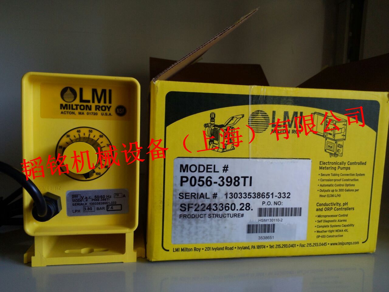 美國LMI米頓羅P056P156P756-398TI加藥計量泵