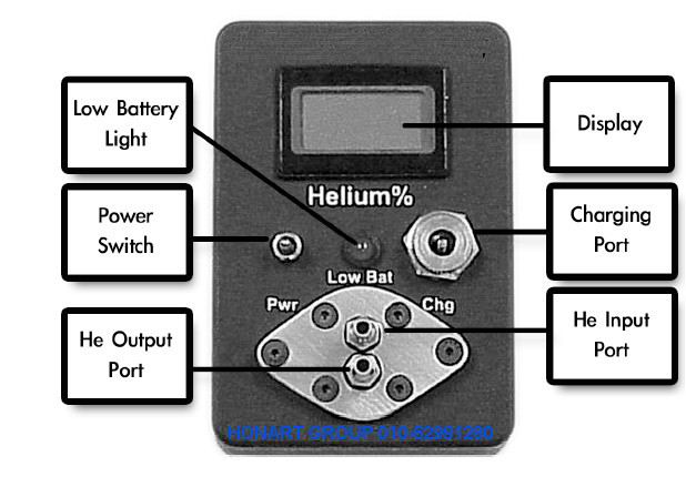 豪纳特氦气检测仪豪纳特便携式氦气纯度检测仪0~ vol流通式 美国
