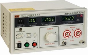 美瑞克RK-2672A數(shù)顯型耐壓測試儀 交直流兩用型5KV