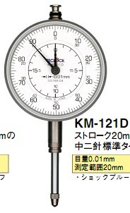 日本得乐TECLOCK指针百分表KM-121D