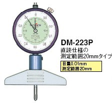 日本得乐TECLOCK表盘式指针深度计 DM-223P
