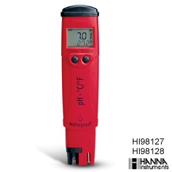 哈纳HANNA HI98127HI98128防水型笔式pH温度测定仪
