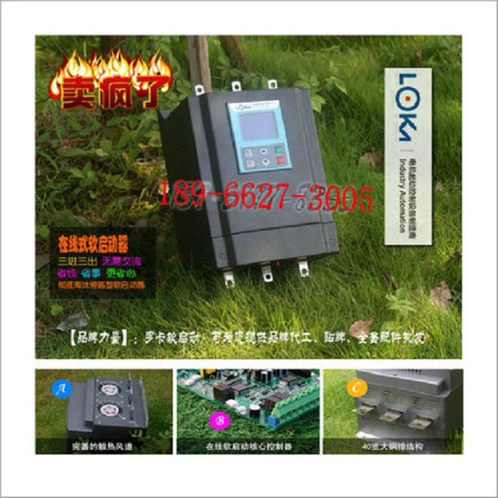 380V掛壁式軟啟動器30kW水泵軟起動柜