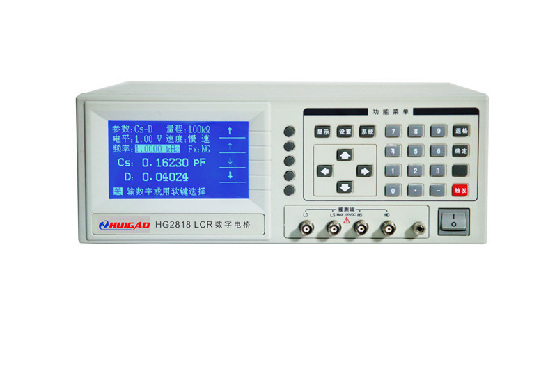 汇高HG2818高精度宽频LCR测试仪 频率测量仪表 测试30HZ-300KHZ