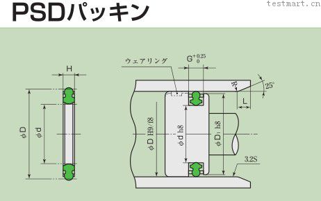 日本阪上sakagami PSD和PPD型緩沖密封圈