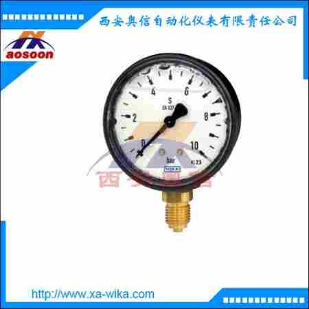 威卡淄博代理113.13波登管压力表 wika压力表批发 山东wika管道压力表选型