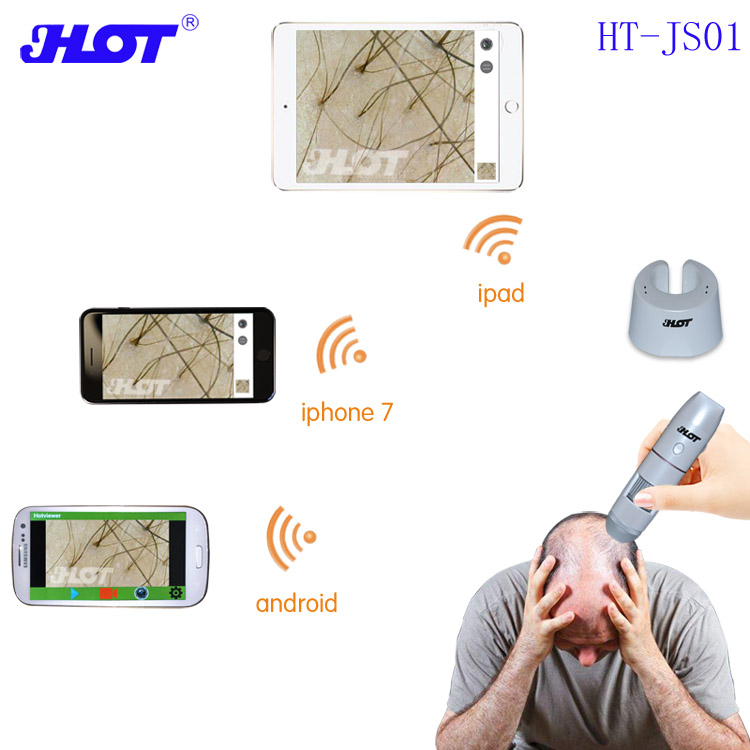 HOT HT-JS01智能肌膚分析 無(wú)線(xiàn)WIFI檢測(cè)儀 頭皮毛發(fā)測(cè)試儀