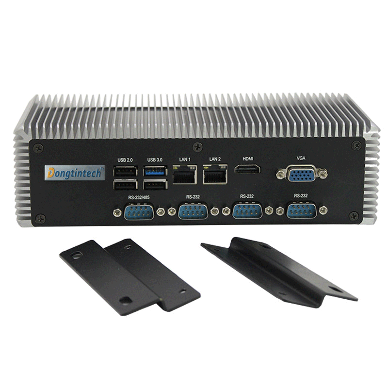 東田無風(fēng)扇工控機DTB-1052 J1900/E3845 CPU寬溫嵌入式BOX-PC 