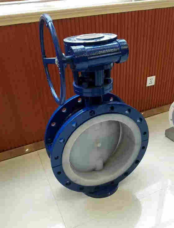 d341f46-40c/p/q蜗杆传动衬氟蝶阀