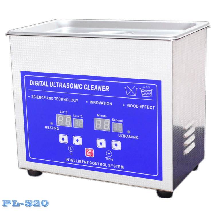 小型超声波清洗机 商用桌面型清洗器 数控显示带加热康士洁PL-S20