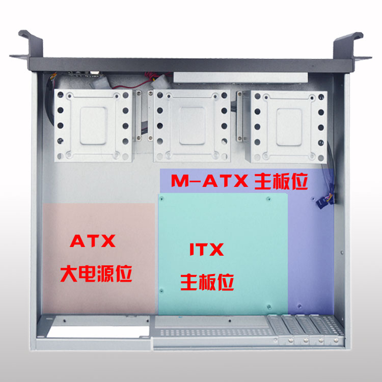 2U工控機箱380長服務(wù)器機箱mM-ATX主板大電源位4盤位