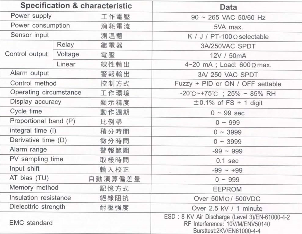 FOTEK陽明溫控器MT48-RE