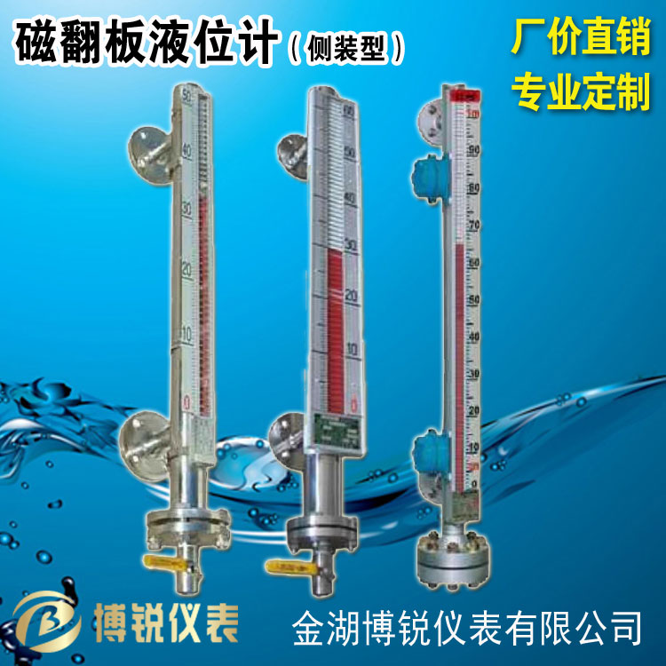 不锈钢磁翻板液位计 化工石油水位计 防腐耐高温磁浮子远传液位计