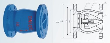 廣騰止回閥 DN80規(guī)格球型止回閥