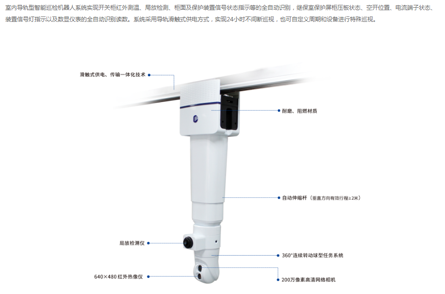 SK-Q68變電站智能巡檢機器人室內(nèi)軌道式智能巡檢機器人電力檢測