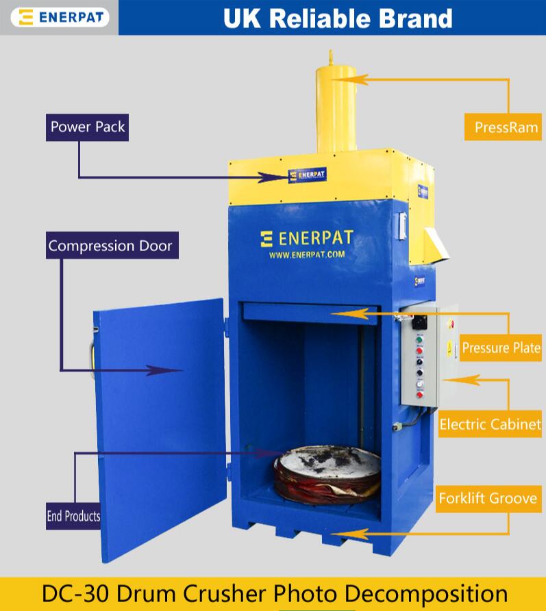 大油桶壓扁機(jī)一臺-恩派特