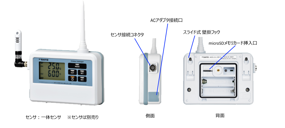 sksato佐藤無線溫度記錄儀從屬單元SK - L 700 R - T僅適用于指示燈