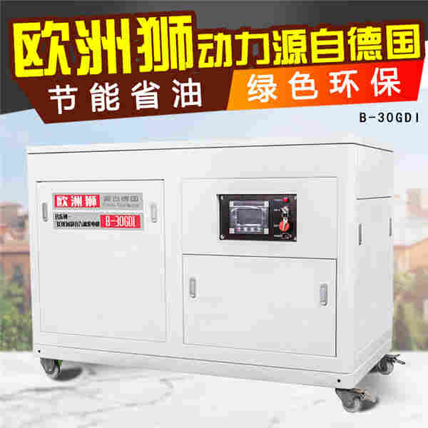 30kw静音汽油发电机四冲程