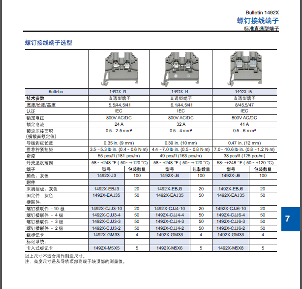 美國(guó)A-B 1492-ASPA2全系列接線端子現(xiàn)貨