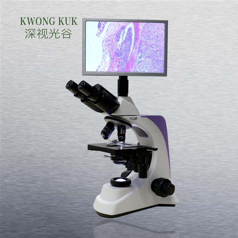 深圳厂家直销 数码三目生物显微镜 带拍照功能 SGO-PH80