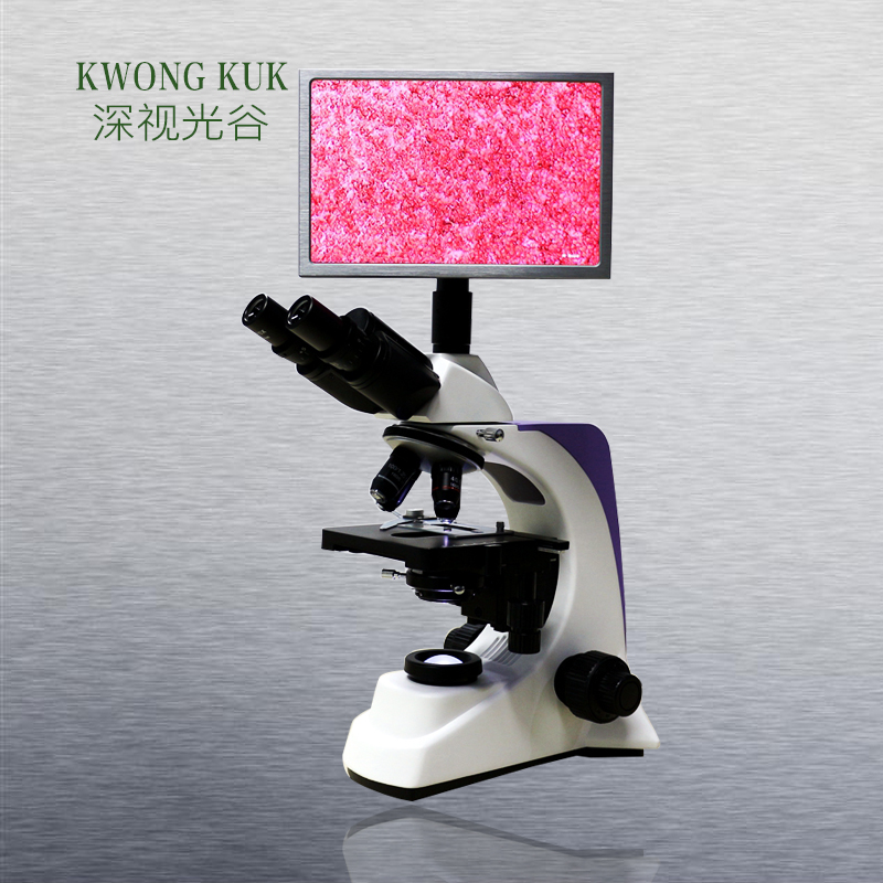 深圳厂家直销 数码三目生物显微镜 带拍照功能 SGO-PH80