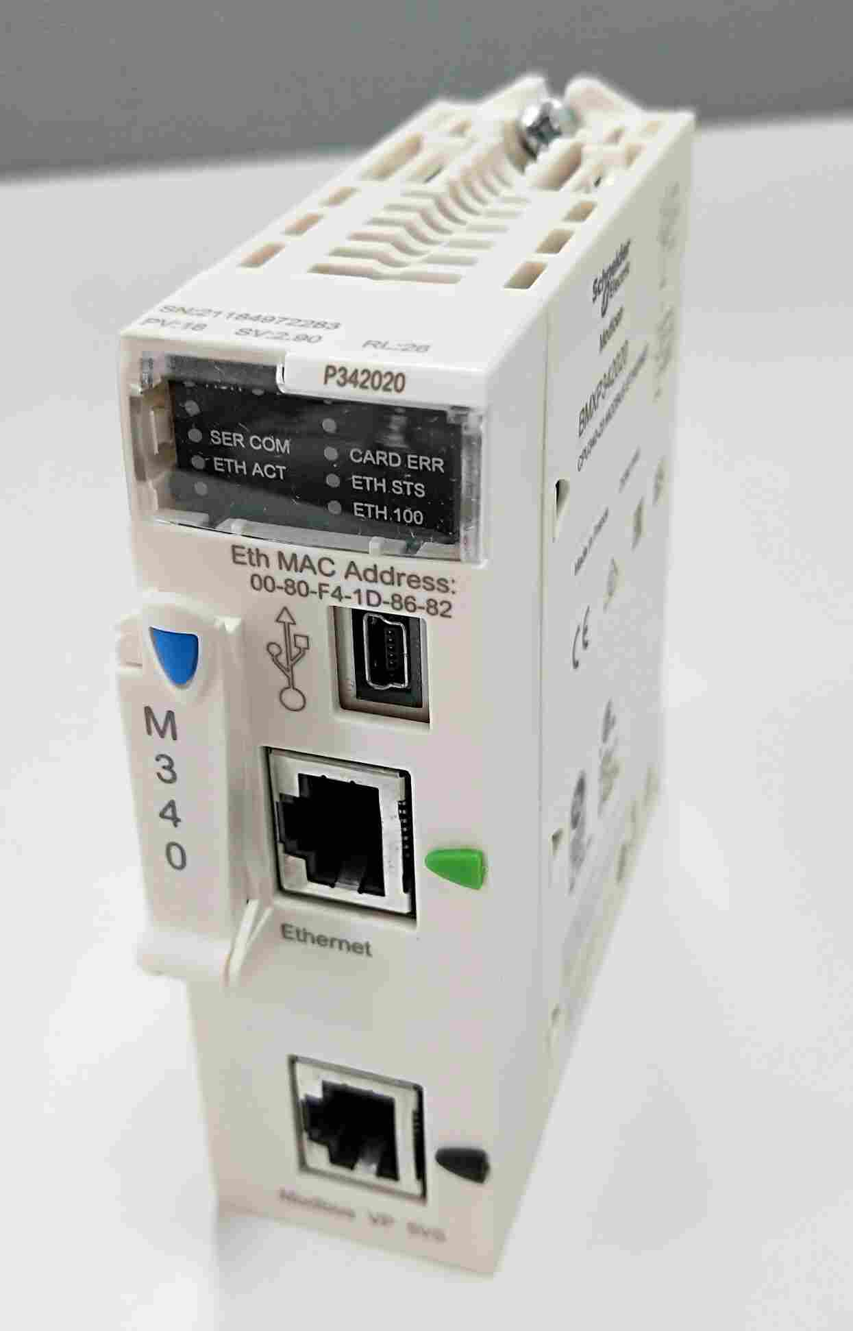 施耐德m340系列plc控制器cpu模块bmxp342020-bmxp342020-佛山德福电气