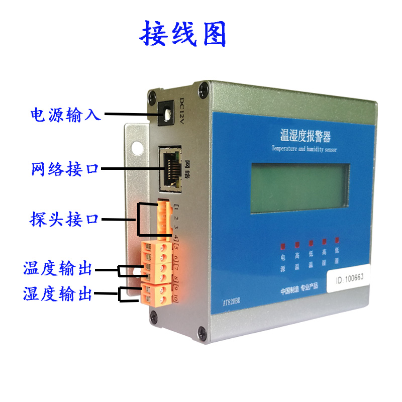 捷創(chuàng)信威AT-821N機房溫濕度探測報警器廠家