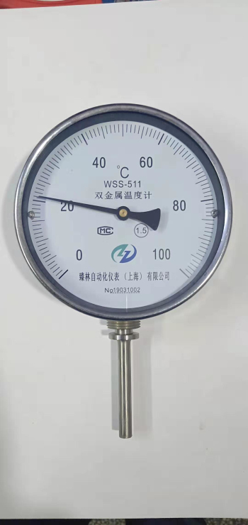 宣城WSS-412全不銹鋼徑向型雙金屬溫度計	