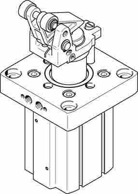德国费斯托festo止动气缸