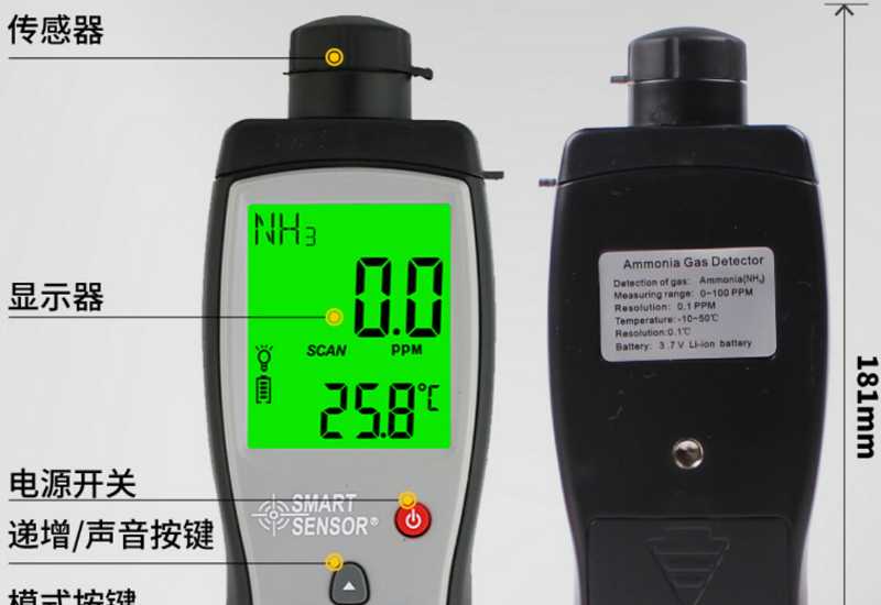 氨气检测仪报警器 氨气探测仪 二氧化氮检测仪
