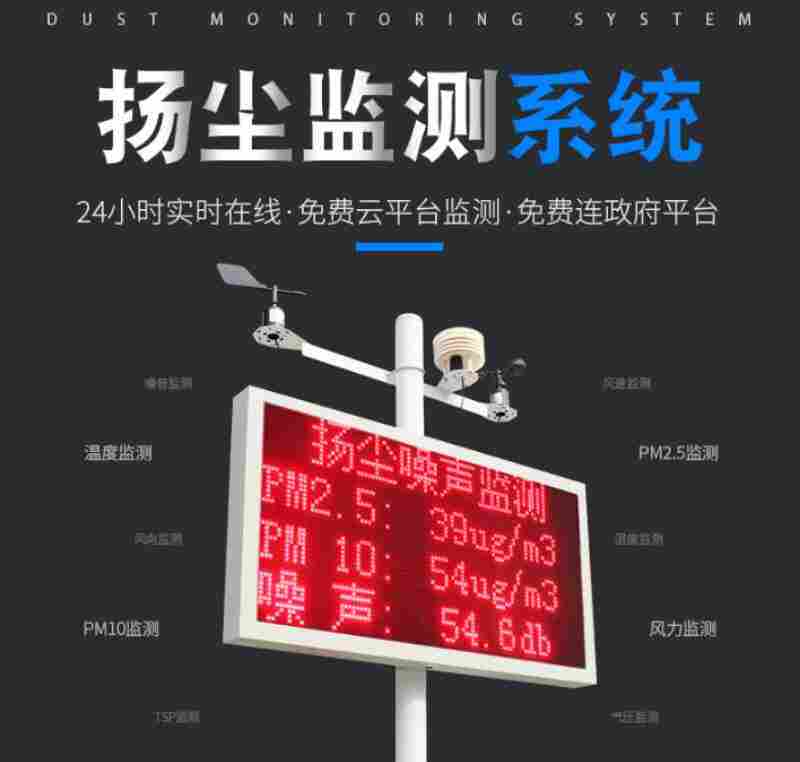 揚塵監(jiān)控預警系統(tǒng) 環(huán)保在線監(jiān)控設備 固定揚塵檢測設備