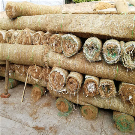 厂家直销 抗冲刷植物纤维毯 植生绿化草毯 椰丝植被毯 秸秆草毯
