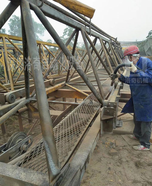 塔吊除銹噴砂機(jī) 塔吊除漆噴砂機(jī)