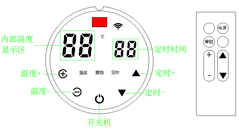 紅外足療桶溫控器 足浴桶溫控器