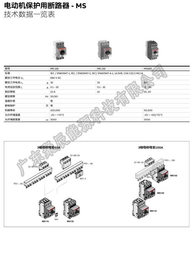 銷售ABB起動器電動機保護(hù)斷路器MS116-6.3