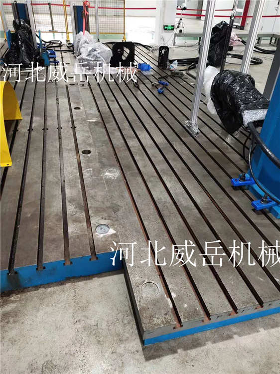 鑄鐵裝配平臺泊頭發貨鑄鐵平臺威岳老廠區處理 