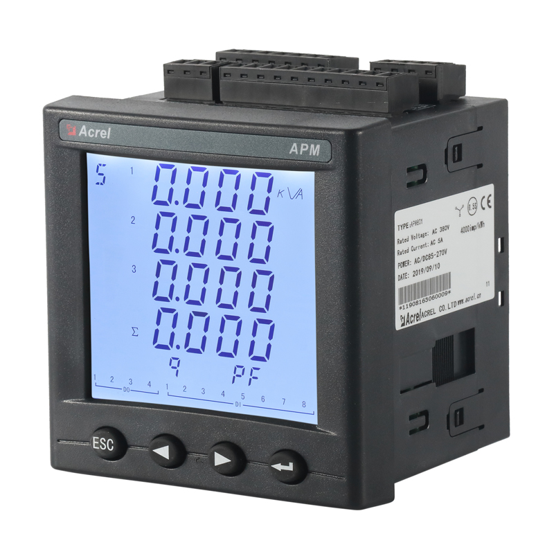安科瑞APM801电力电能质量分析仪进线馈线仪表