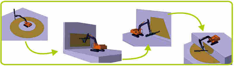 矿山工程机械装备液压凿岩钻裂钻孔劈爆裂一体机挖改静爆开采