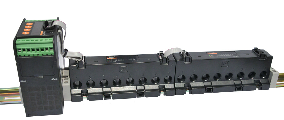 安科瑞24路DC0-20A装光伏汇流箱监测防雷器监测状态采集AGF-M24T