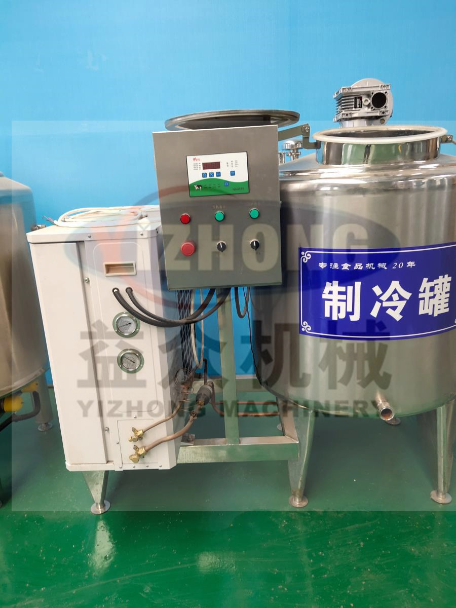 压缩制冷灭菌机 乳品生产线设备 流体冷藏器 鸭血锁鲜制冷罐