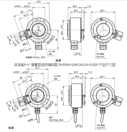 倍加福為你解答RHI90N-0IAK1R61N-01000與RHI90N-0HAK1R61N-010