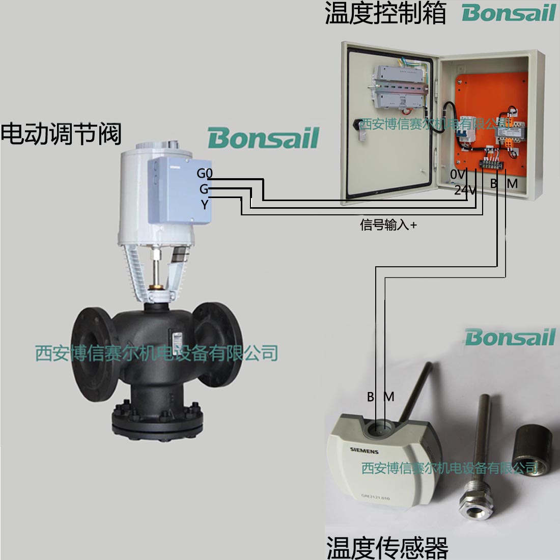 博信機(jī)電提供西門子原裝混裝電動(dòng)調(diào)節(jié)閥控溫閥