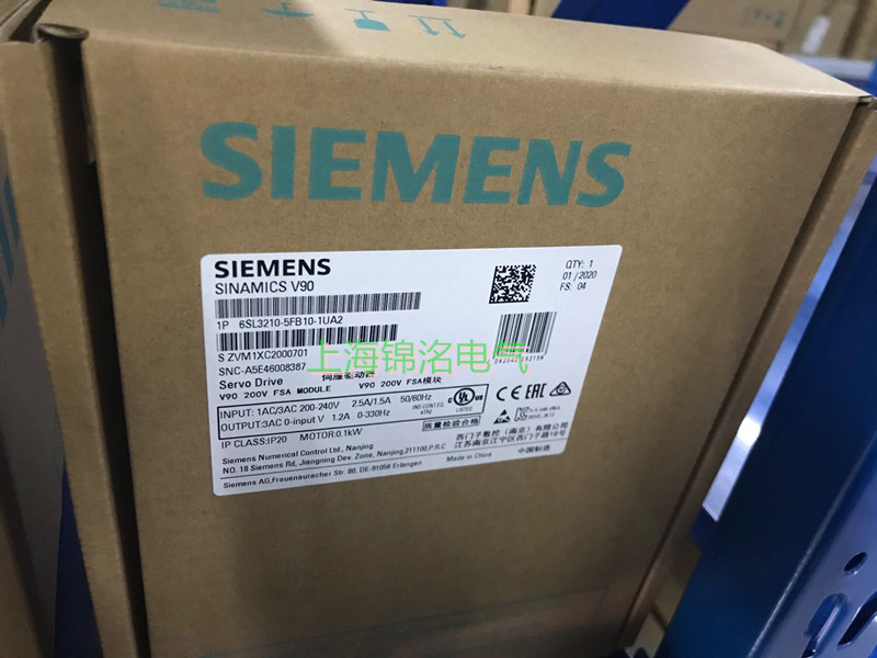 6SL3210-5FB10-1UA2西門子SINAMICS V90伺服驅(qū)動器200-240V