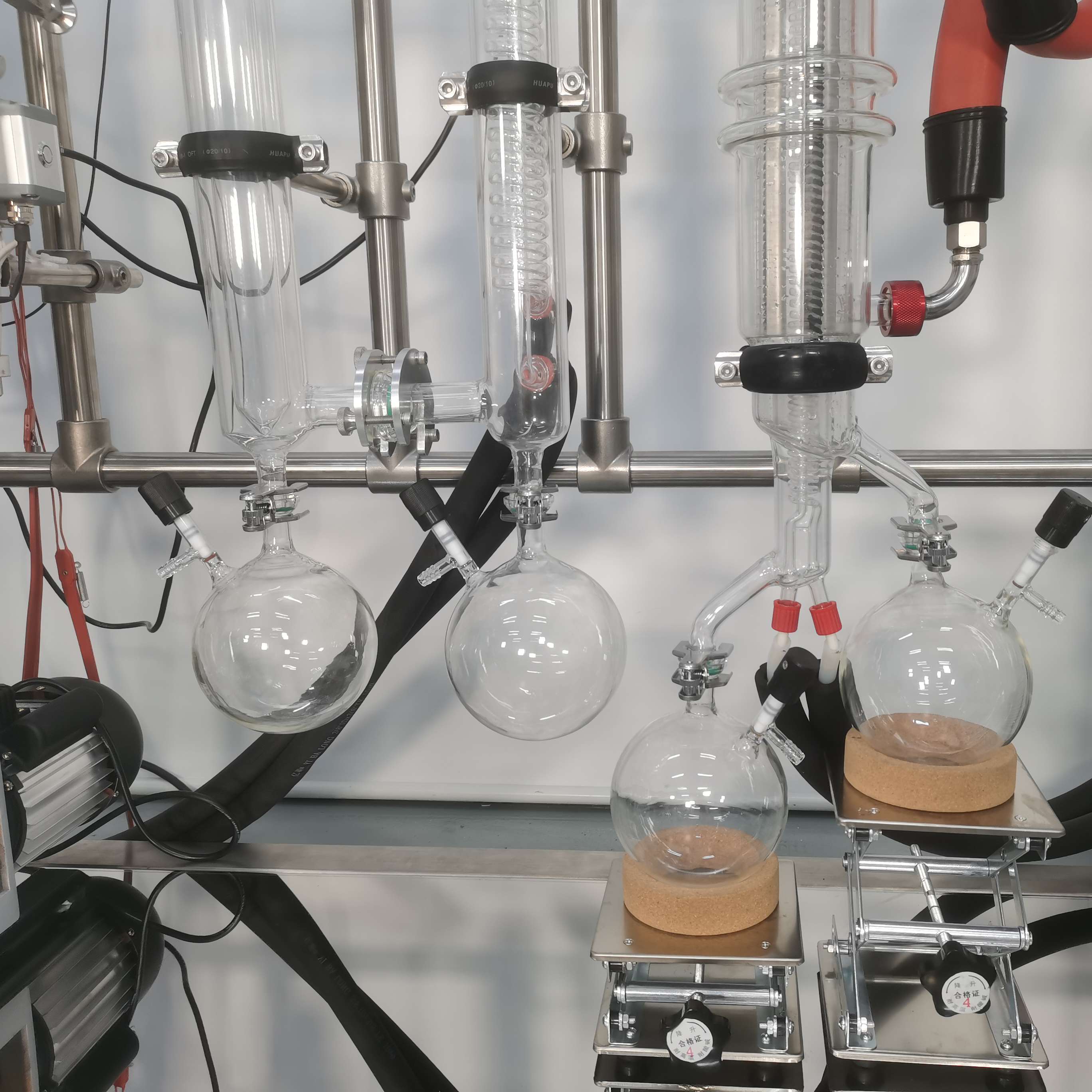 QYMD-60C短程分子蒸馏原油提纯设备实验室蒸馏器化学分离设备