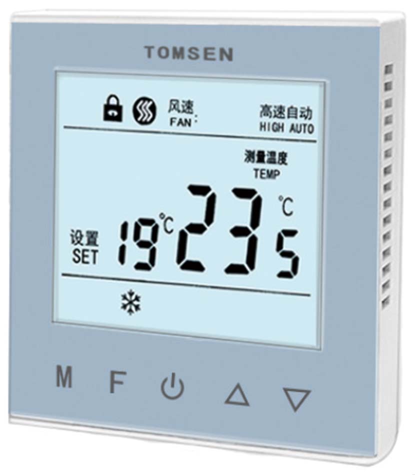 TM616/485亞克力觸摸按鍵型中央空調(diào)溫控器