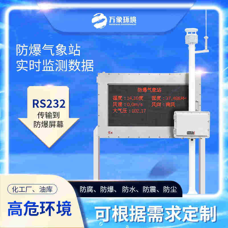 园区防爆气象站-防爆气象环境监测站万象环境2022已更新